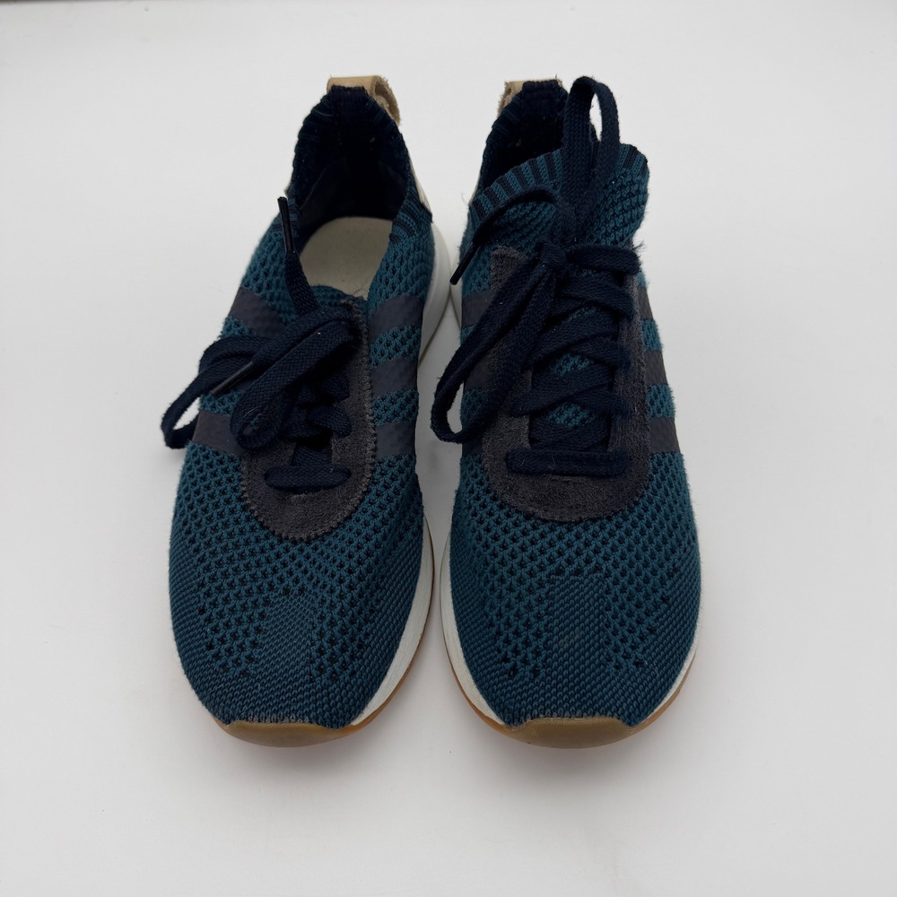 Adidas Originals Flashback Primeknit Teal Navy Blue Sneakers BY9911 Womens 8